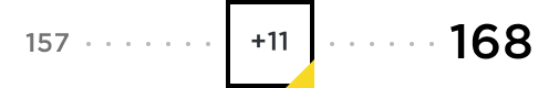 16 point increase